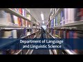 Department of language and linguistic science