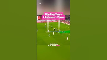 Attacking Space: A Defender’s Hidden Power 🧠⚽ #football #soccer