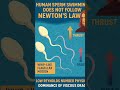 Why Human Sperm Doesn't Follow Newton's Law | Low Reynolds Number Explained | NEET Biology #Shorts