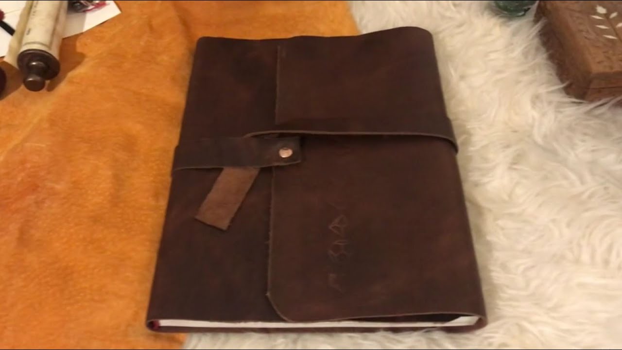 How to Make a Hardcover Leather Bound Book 