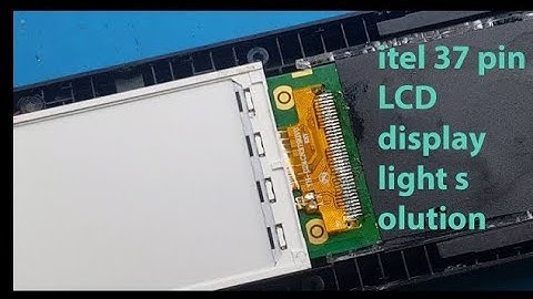 itel 37 pin display light solution ! Itel it5020 Lcd Light | itel 37 pin lcd | itel lcd light jumper