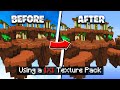 PLAYING BEDWARS w/ A 1x1 PvP PACK