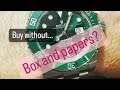 Should Jeff buy a Rolex Submariner Hulk with NO box and papers?