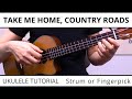 The Most Beautiful Way To Play Take Me Home, Country Roads (John Denver) on Ukulele