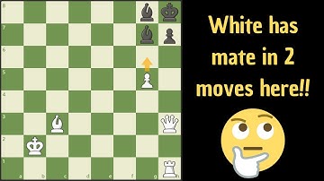 Can you solve this mate in 2 problem?