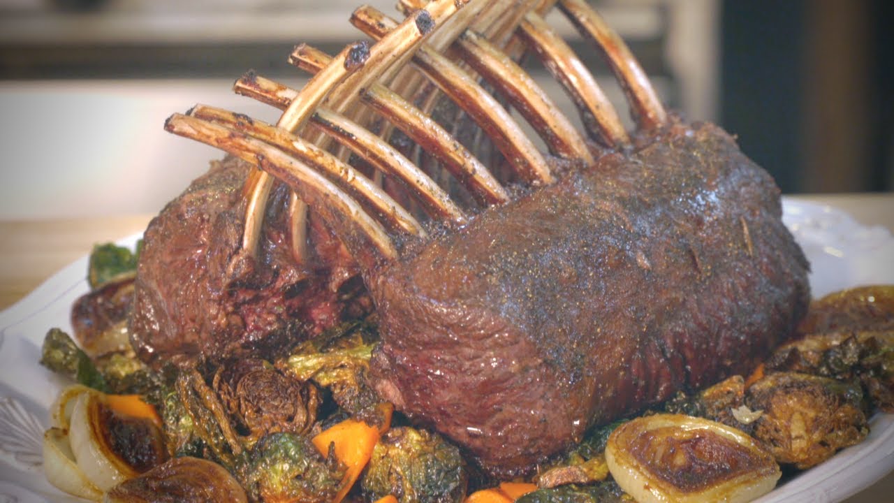 French Rack of Bison - Bone-in Prime Rib Roast