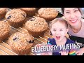 [BAKING WITH KIDS] AMAZING blueberry muffins with crumb topping | MUFFIN RECIPE