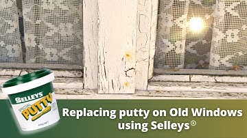 Replacing Putty on Old windows using Selley