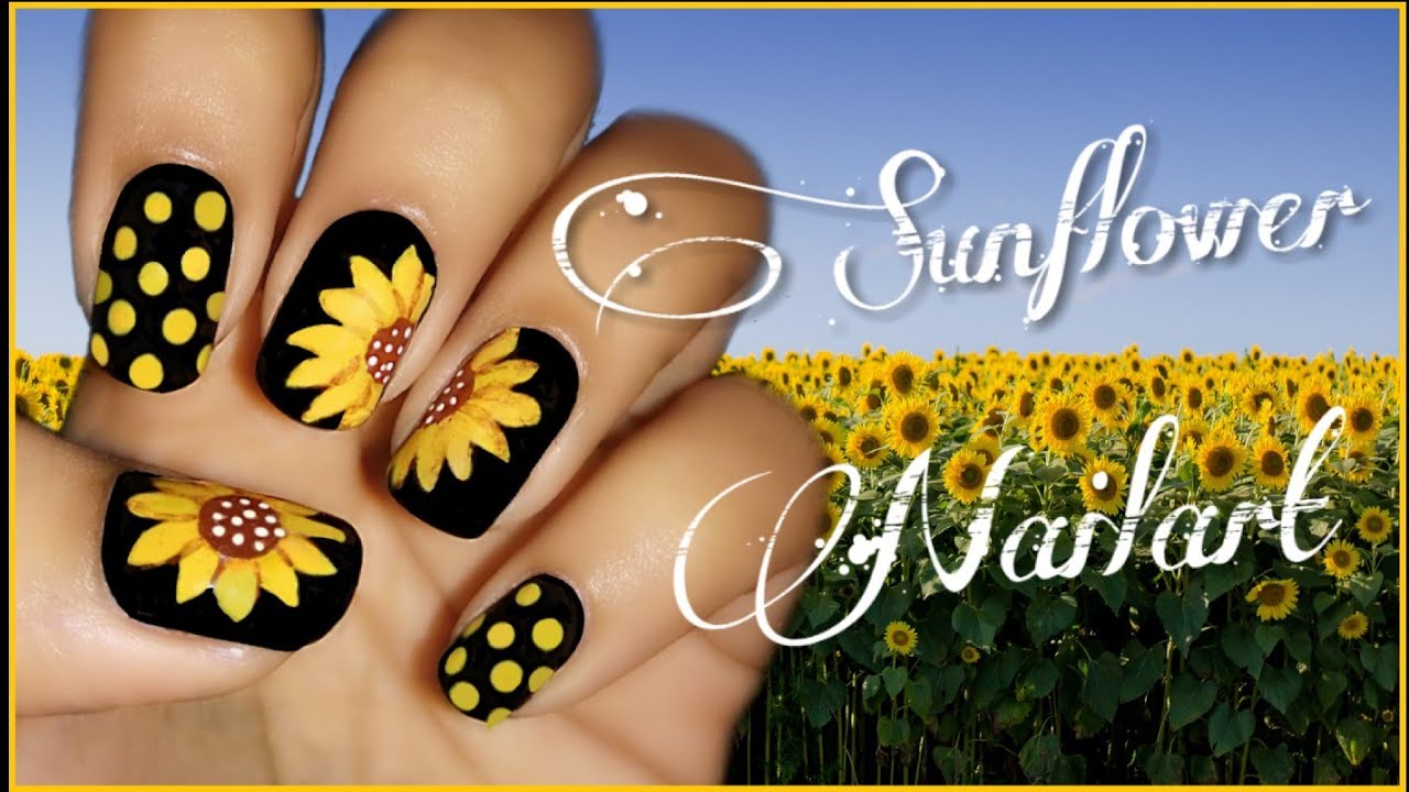 Sunflower Nail Art Decals - wide 6
