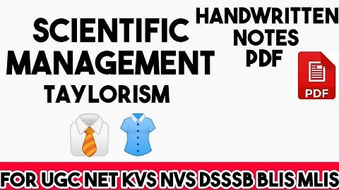 #Scientific_management #F_w_taylor #taylorism #librsry_science #ugc_net_jrf BY VINNAY ANAND