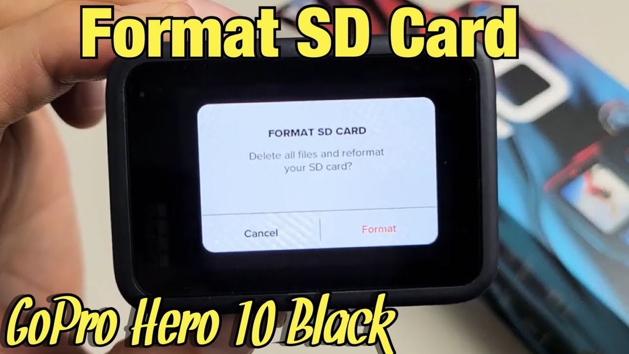 GoPro Hero 10 Black: How to FORMAT SD Card - YouTube