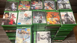 My Xbox One/Series X game collection 2024 340+ physical games.