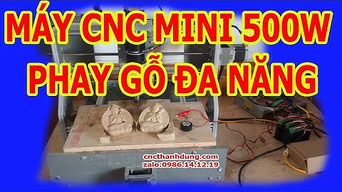 Test máy cnc mini 500x500 Mach3 controler phay khắc gỗ nhựa mica