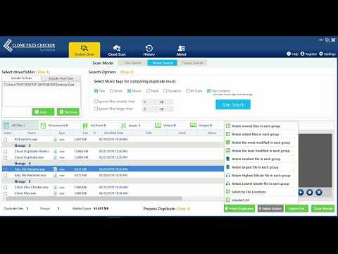 Windows Media Player Duplicate Songs Finder