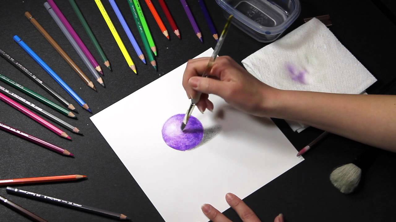 COLORED PENCIL: How to Use Water Soluble Colored Pencils (Watercolor Pencils)  