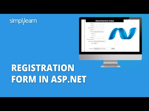 Registration Form In ASP.NET | How To Create User registration Form In ASP.NET | Simplilearn