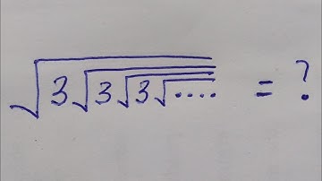 An infinite nested radical | Interesting problem #education #mathematics #math