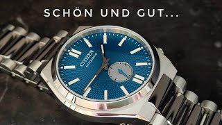 Die schönste japanische Uhr verbessert? Citizen Tsuyosa NK501051L Small Second blau Review deutsch