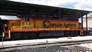 Chessie System Locomotive Pulling Out