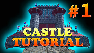 Part 1, How to Build a Castle with Round Towers in ARK Survival Evolved