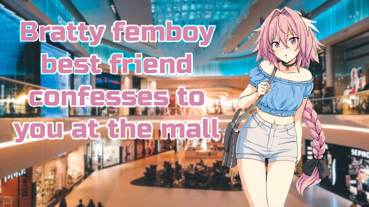 ASMR M4M bratty femboy best friend confesses to you at the mall