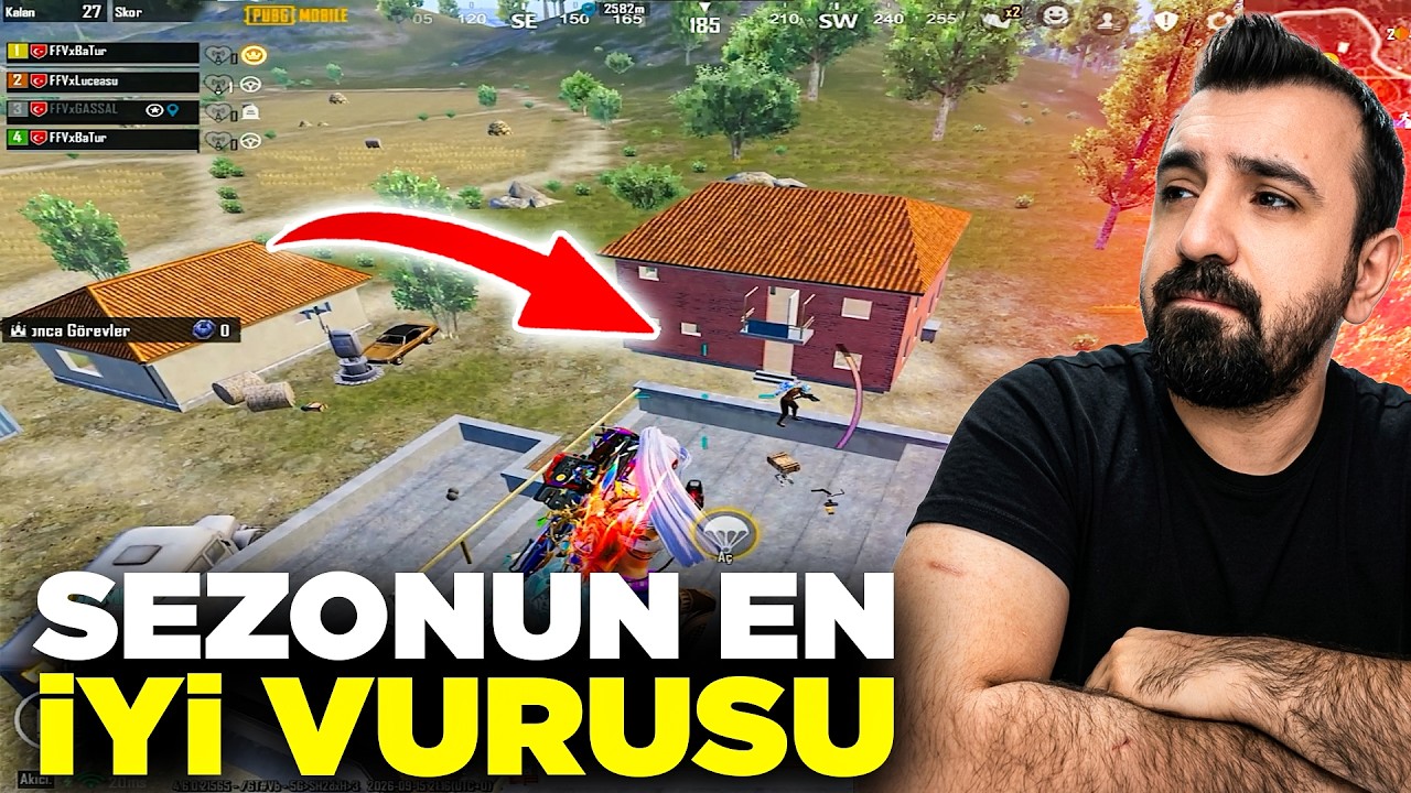 SEZONUN EN İYİ VURUŞUNU ATTIM ! BATUR GAME PUBG MOBİLE !