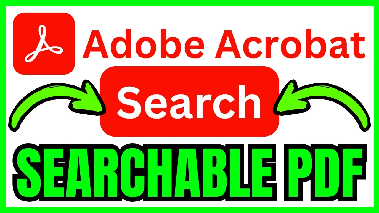 How To MAKE A PDF SEARCHABLE In Adobe Acrobat (QUICK & EASY) 2026 - YouTube