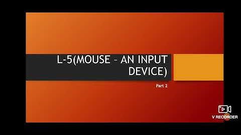 Class-2, Subject-Computer, Video-9, Chapter-5, Mouse- An input Device, Part-2 by Mrs Sunidhi