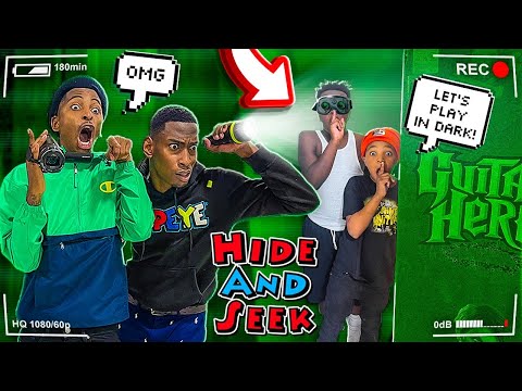 WE PLAYED HIDE N SEEK IN THE DARK AT MY WAREHOUSE!! (NIGHT VISION)