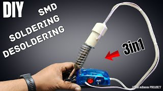 दुनिया का पहला 3in1 Soldering#Desoldering#Smd मशीन घर पर बनाएं