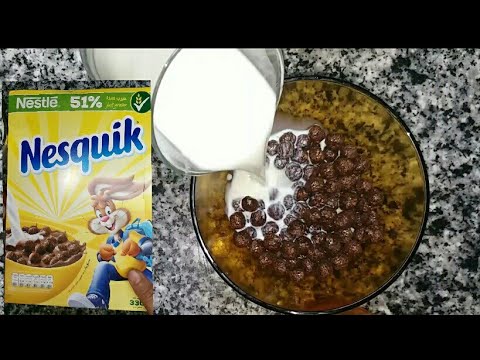طريقة تحضير رقائق النسكويك بالحليب 