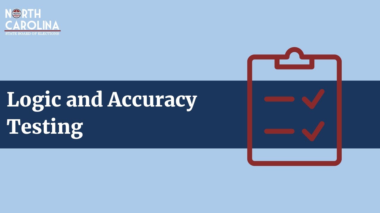 North Carolina Logic and Accuracy Testing - YouTube