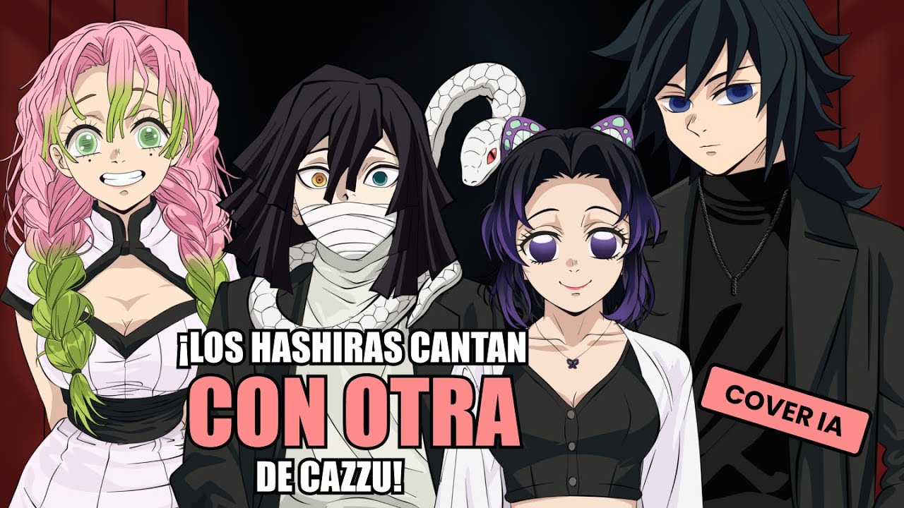 CON OTRA | Shinobu, Tomioka, Obanai & Mitsuri Remix Cover (Sing-Along & Color-Coded)