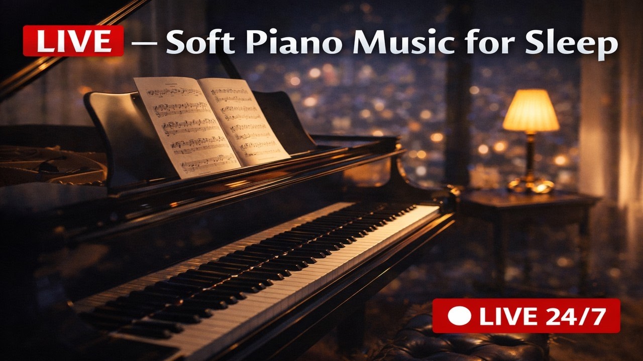 LIVE – Soft Piano Music for Sleep