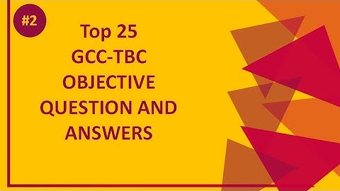 Top 25 GCC-TBC Objectives Question And Answer || Computer Typing || 30 & 40 Wpm|| Test #2