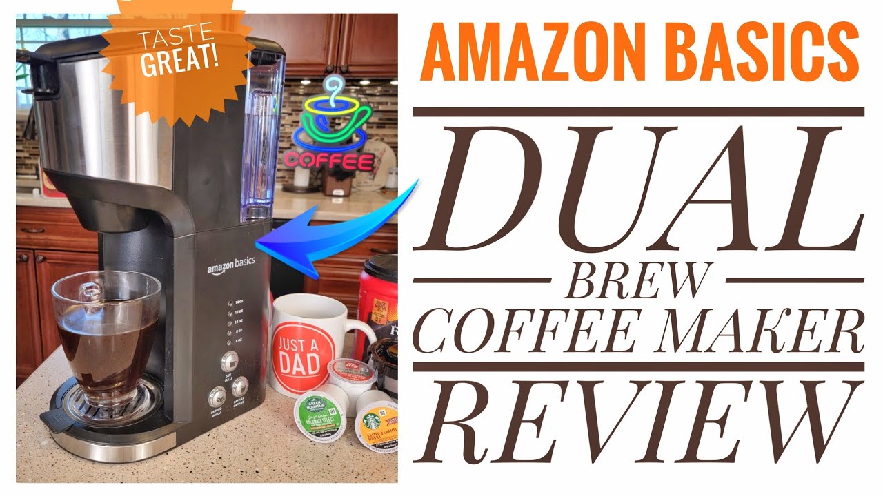 Basics Standard Dual Brew Single Serve Coffee Maker K-Cup Review &  How To Make Coffee 