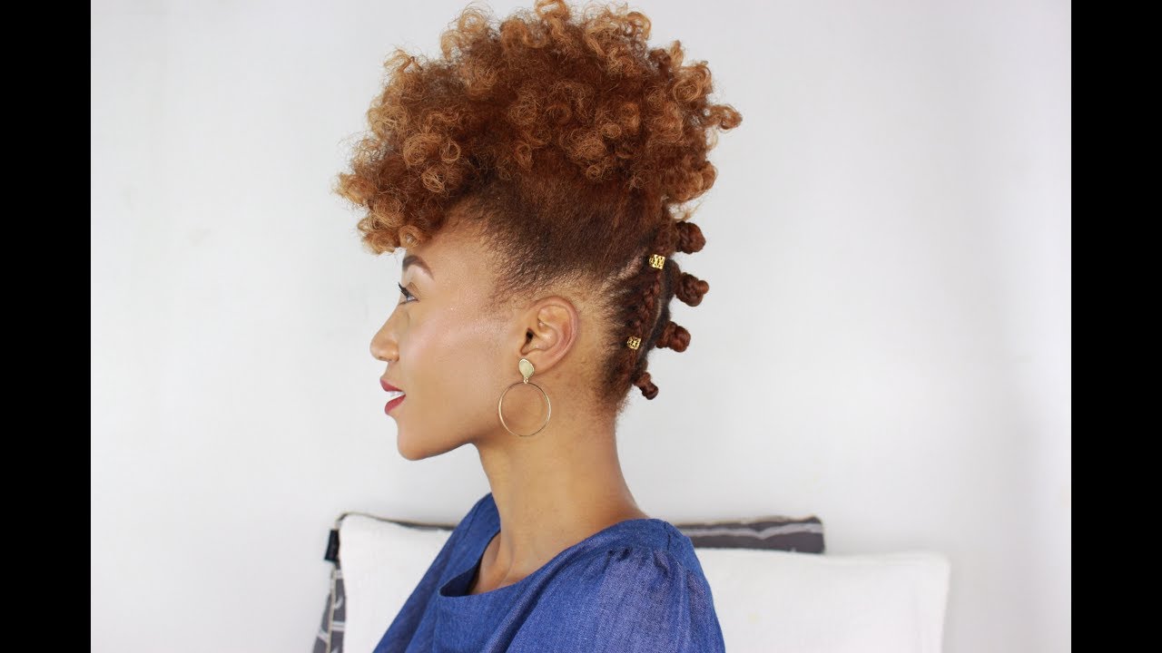 Bantu Knot + Flexi Rod Updo Made Beautiful PURE Line YouTube