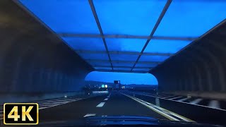 4K 朝方から高速道路を走る車の音でリラックスする３時間