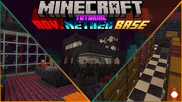 Minecraft How to Build an Advanced Warped Forest Base - Minecraft Nether Tutorial -