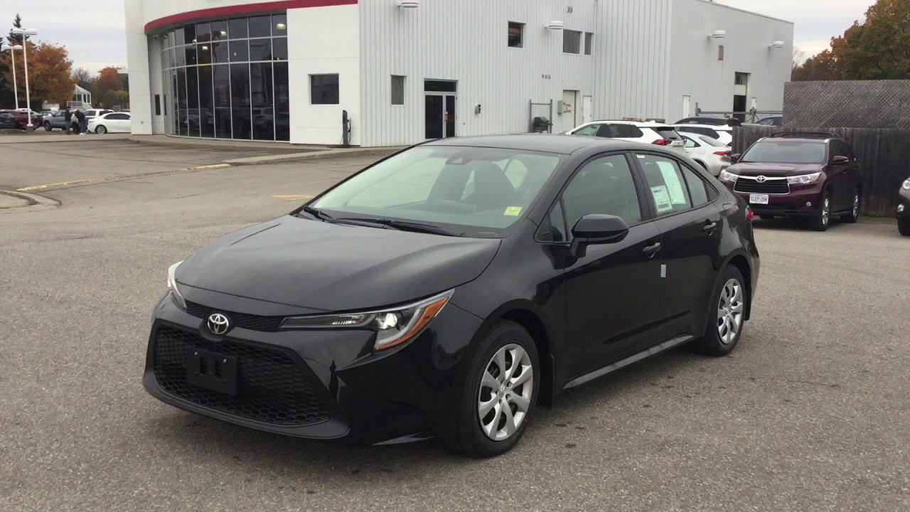 Black 2021 Toyota Corolla COROLLA LE CVT Review Brockville ON - 1000