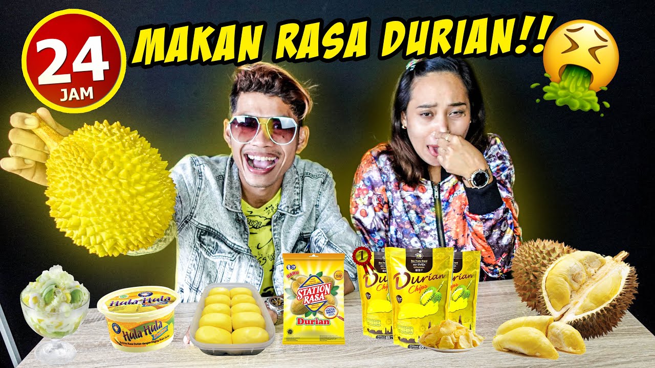 SAMPAI MUNTAH‼️🤮 24 JAM HANYA MAKAN RASA DURIAN‼️ TOBAT‼️ 