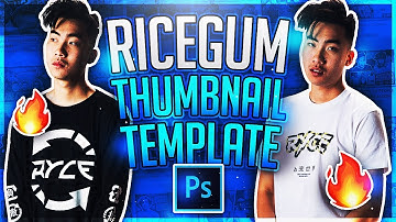 RiceGum’s Thumbnail Template *FREE* (Photoshop CC/CS6)