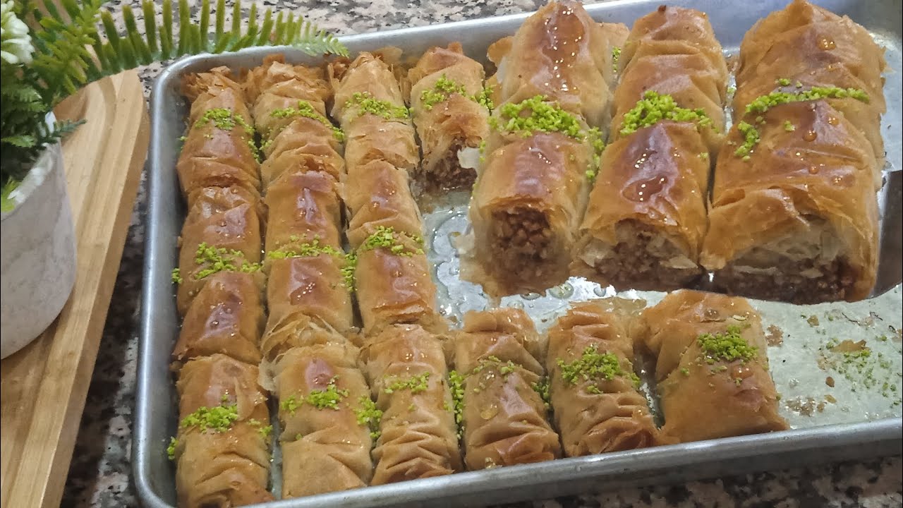 حلوة معسلة رمضانية بقلاوة التركية❤️جشو طري و معسل وكل أسرار القرمشة  لمدة طويلة 😋في ربع ساعة توجدها💪