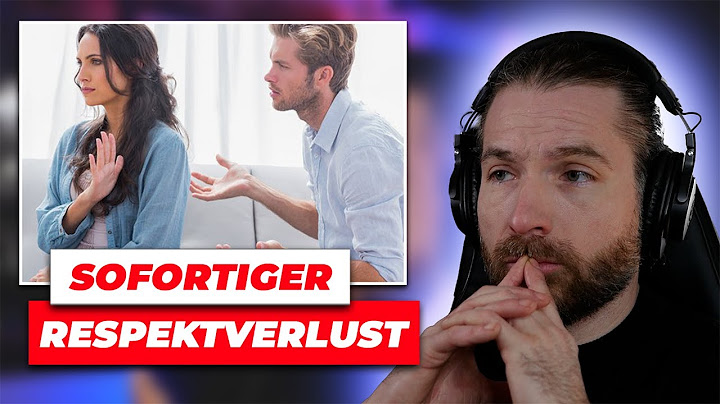 Sie wird dich automatisch respektlos behandeln, wenn du dich SO verhältst!