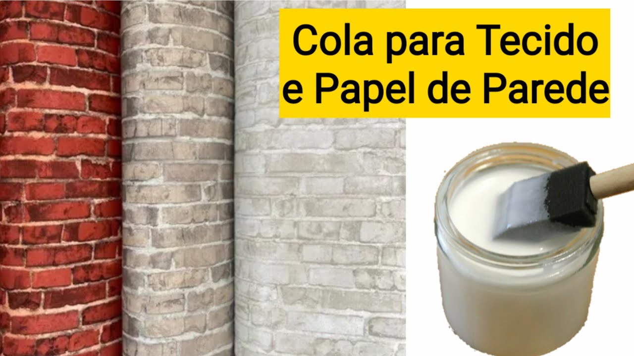 Cola Caseira para colar: Tecido na Parede,TNT e Papel de Parede - YouTube