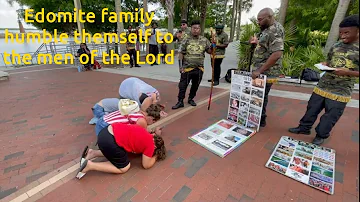 Edomite family humble themselves to the men of the Lord #NOKAP
