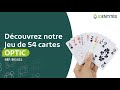 Vidéo: Jeu de 54 cartes à gros caractères Optic