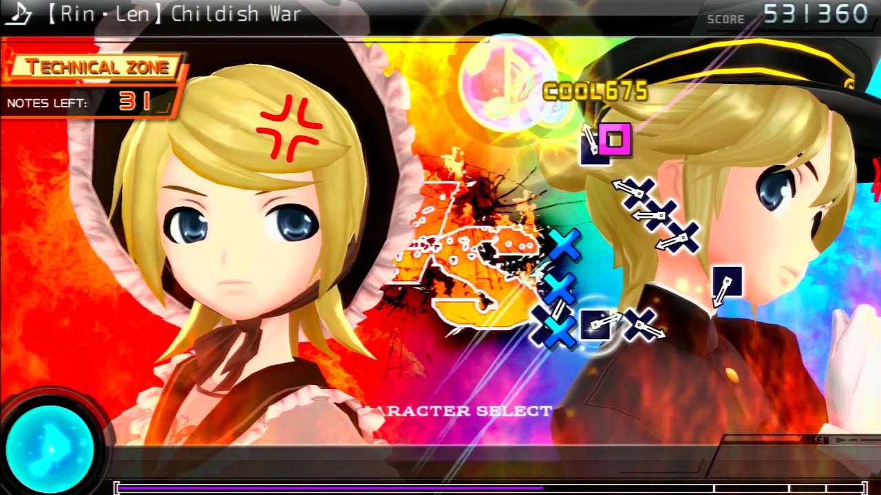 Project Diva F 2nd [ENG Edit] Childish War [10★ PERFECT]