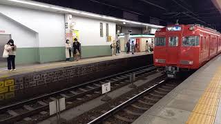 名鉄6000系6030F　金山駅での入替運転発車