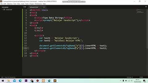 Tipe Data String JavaScript